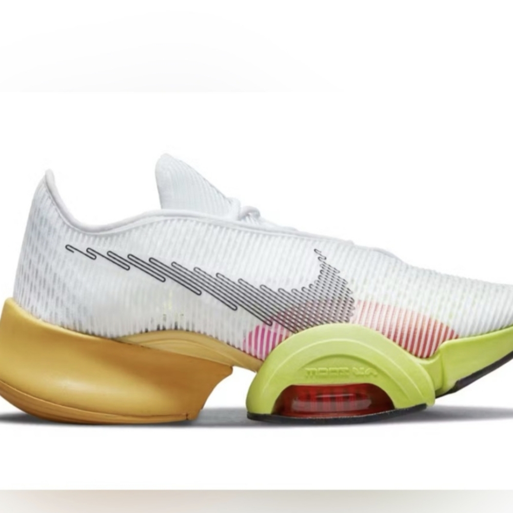 Nike White and Yellow Athletic Shoes